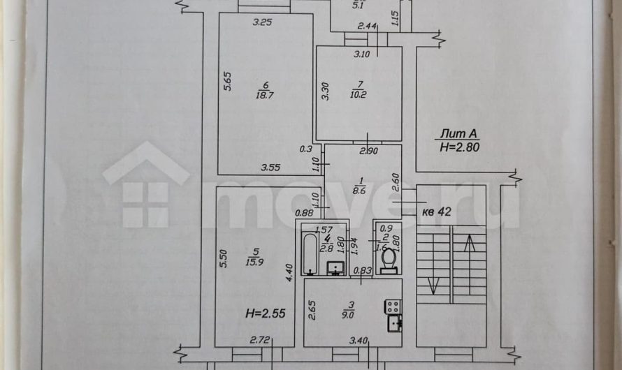 Продаем 3-комнатную квартиру, 80.9 м², Анапа, ул. ленина,                                                     193
